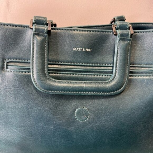 Mat  Nat Blue Crossbody Tote - Picture 3 of 16